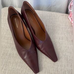 Reformation Ruby Leather Block Heel